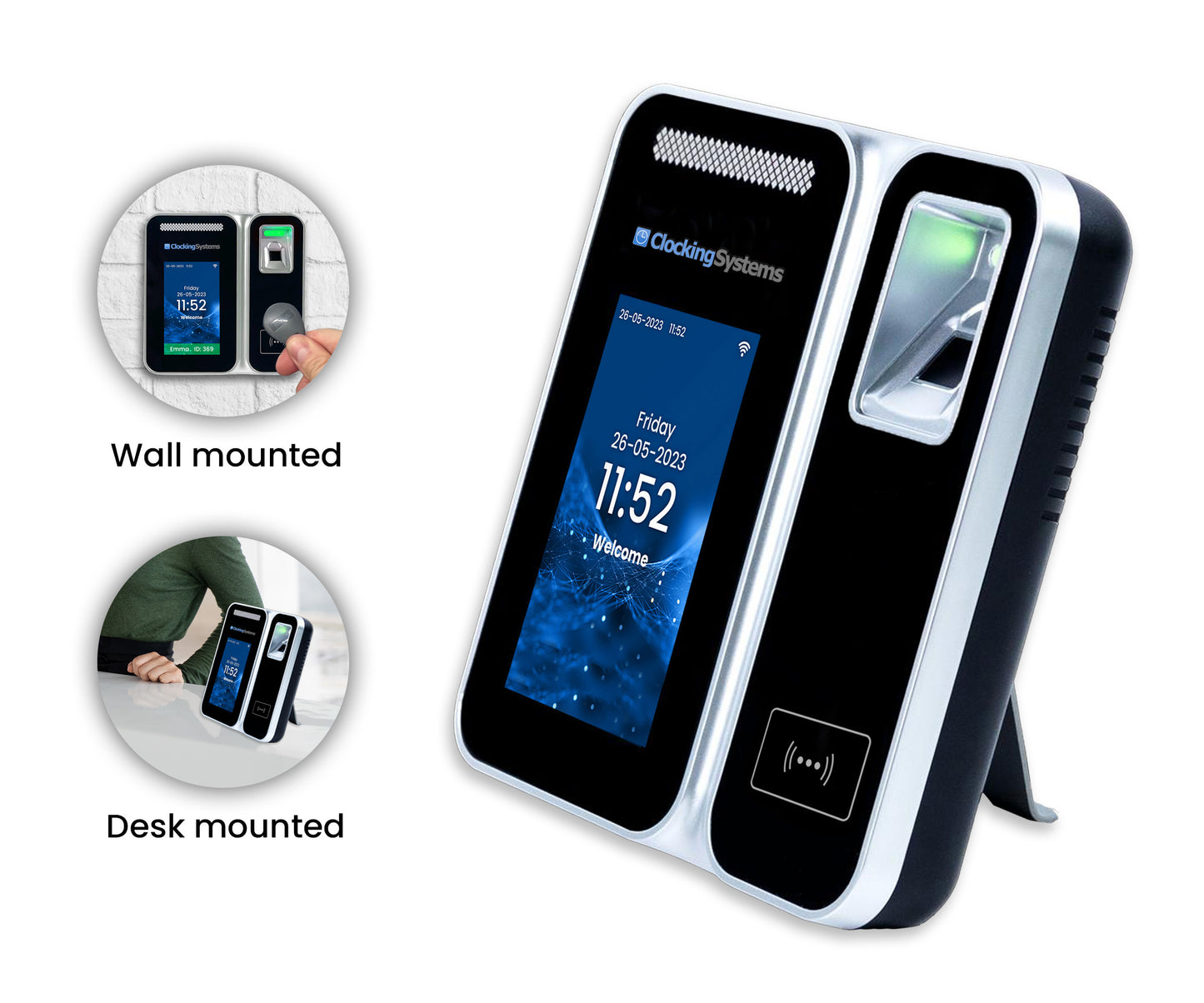 Fingerprint & Proximity Card Clocking in Machine + FREE Cloud Software - BioTime FP