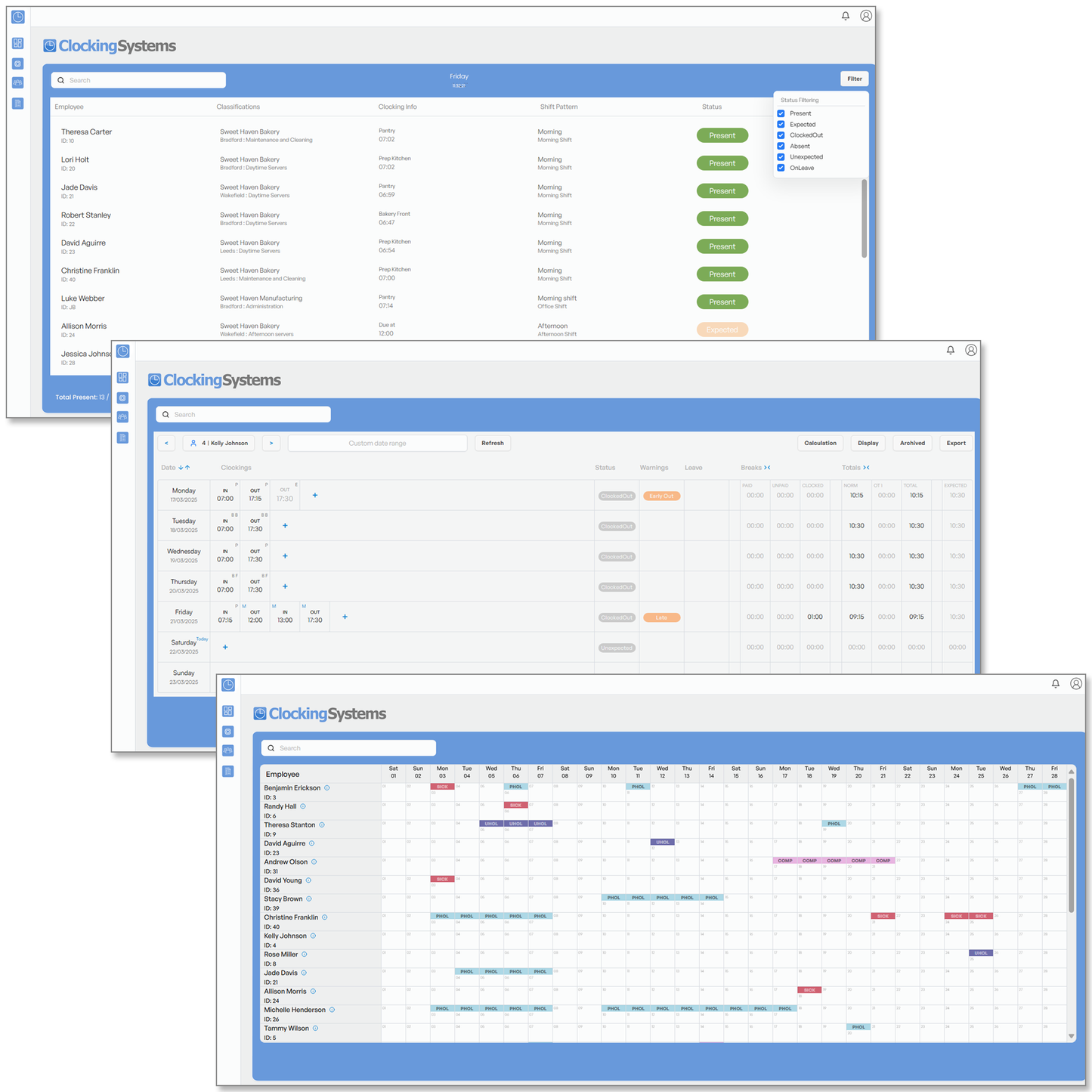 Facial Recognition, Fingerprint & Proximity Card Clocking in Machine + FREE Cloud Software - BioTime