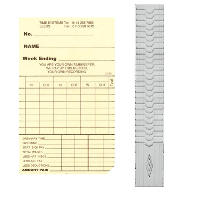 Discount Starter Pack 250 Clock Cards and 25 Slot Card Rack