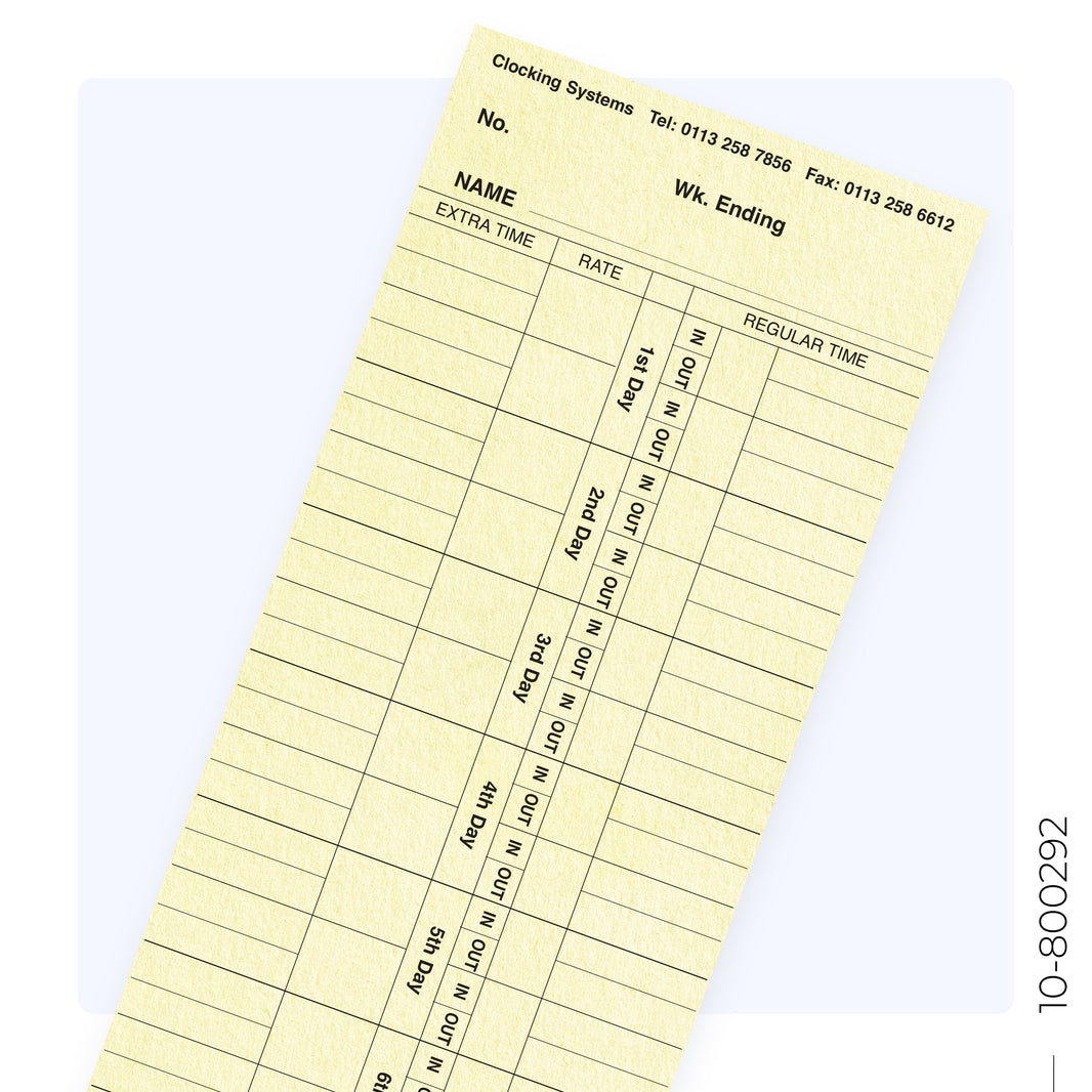 Time Clock Cards, Racks, Ribbons, Keys – Clocking Systems