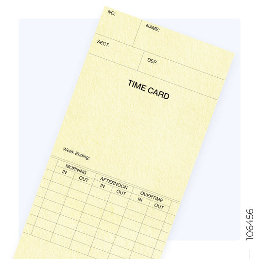 106456 Weekly Clocking Cards (Quantity 1000)