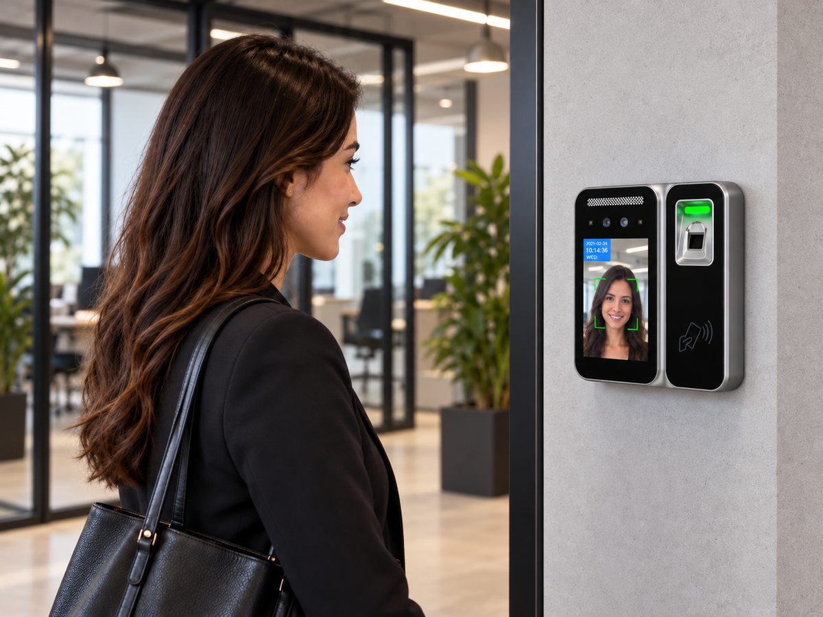 Facial Recognition, Fingerprint & Proximity Card Clocking in Machine + FREE Cloud Software - BioTime