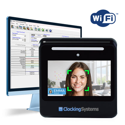 BioTime Facial Recognition Clocking Machine with Software - Real time "who's in" display included.