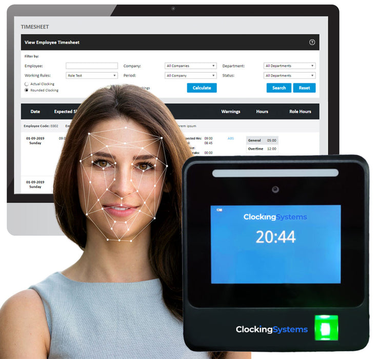 Facial Recognition Clocking Machine With BioTime Software