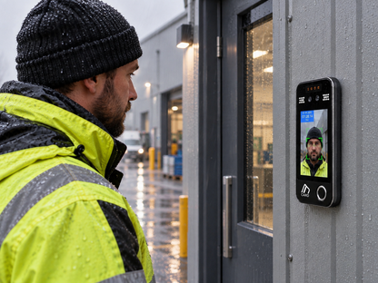 Outdoor Facial Recognition, Fingerprint & Proximity Card Clocking Machine + FREE Cloud Software