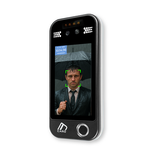 Outdoor Facial Recognition, Fingerprint & Proximity Card Clocking Machine + FREE Cloud Software