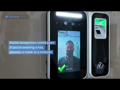 Facial Recognition, Fingerprint & Proximity Card Clocking in Machine + FREE Cloud Software - BioTime
