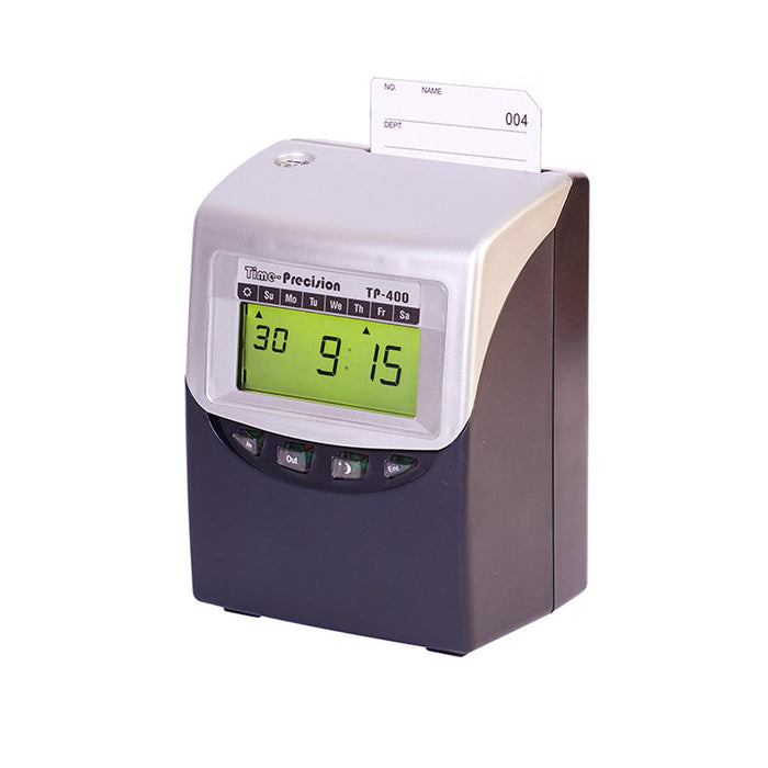 Calculating clocking in machine, automatically adds up the hours on the time punch card. TP400