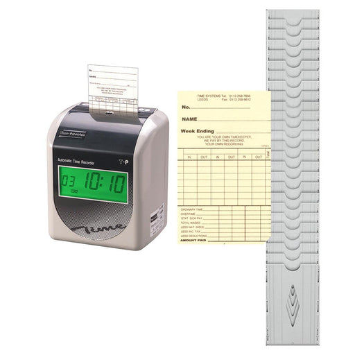 TP-100 Discount Starter Pack 250 Clock Cards and 25 Slot Card Rack - ClockingSystems